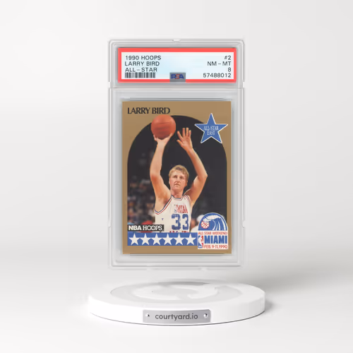 1990 Hoops #2 Larry Bird - All-Star (PSA 8 NM-MT)