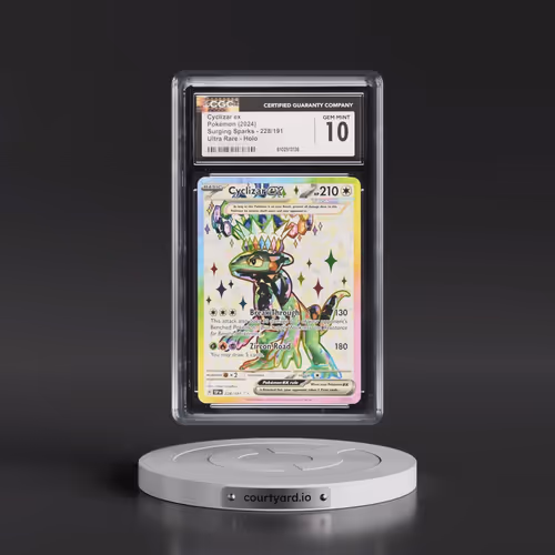 2024 Pokémon Ssp EN-Surging Sparks #228 Cyclizar EX - Holo Ultra Rare (CGC 10 GEM MINT)