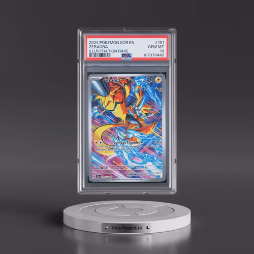 2024 Pokémon Scr EN-Stellar Crown #151 Zeraora - Illustration Rare (PSA 10 GEM MINT)