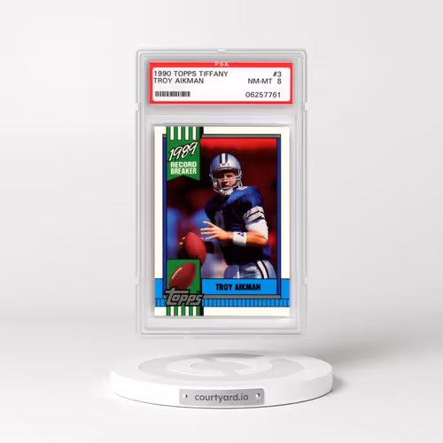1990 Topps Tiffany #3 Troy Aikman (PSA 8 NM-MT)