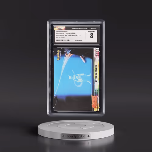 1999 Pokémon the First Movie #21 Introductions - First Print (Blue Topps Logo) (CGC 8 NM-MT)