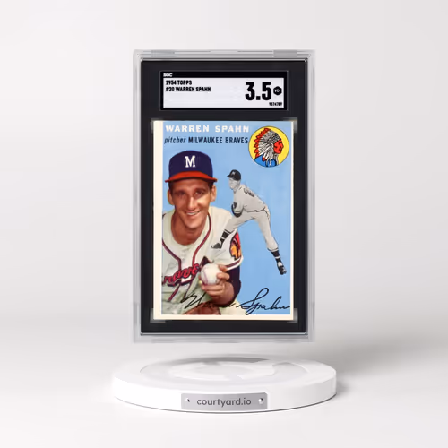 1954 Topps #20 Warren Spahn (SGC 3.5 VG+)