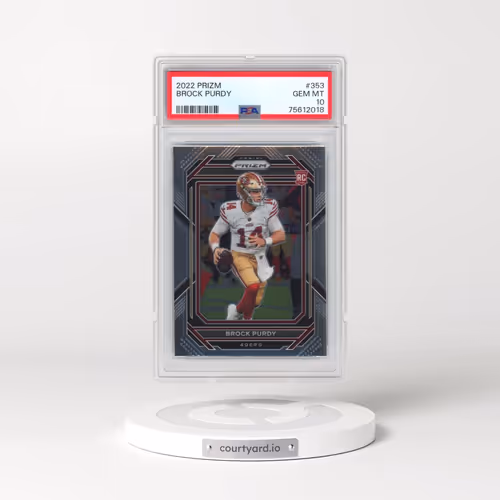 2022 Panini Prizm #353 Brock Purdy (PSA 10 GEM MINT)