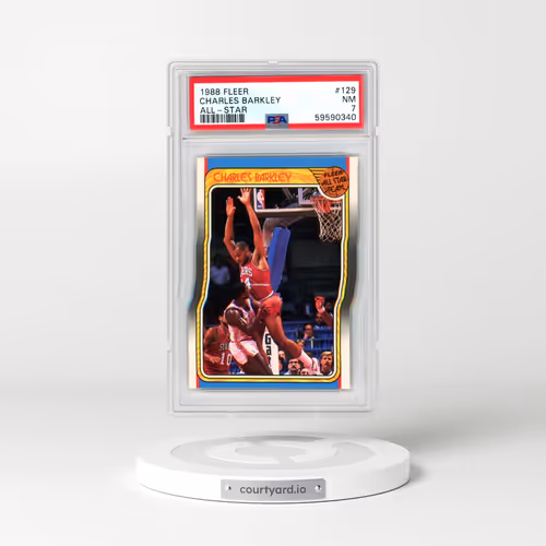 1988 Fleer #129 Charles Barkley - All-Star (PSA 7 NM)