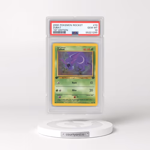 2000 Pokémon Rocket #70 Zubat - 1st Edition (PSA 10 GEM MINT)