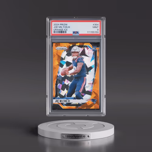 2024 Panini Prizm #354 Joe Milton III - Orange Ice (PSA 9 MINT)