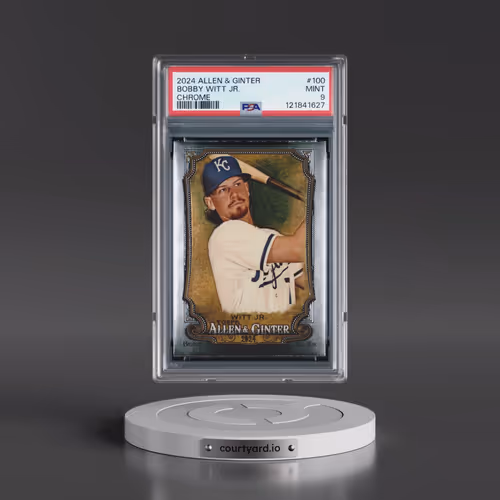 2024 Topps Allen & Ginter #100 Bobby Witt Jr. - Chrome (PSA 9 MINT)