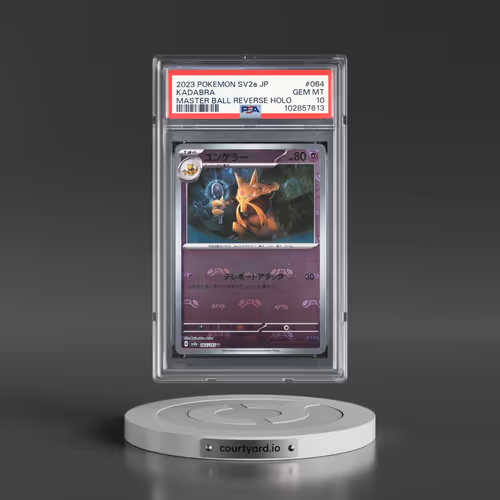 2023 Pokémon Sv2a-Pokemon 151 #064 Kadabra - Reverse Holo Master Ball (PSA 10 GEM MINT)