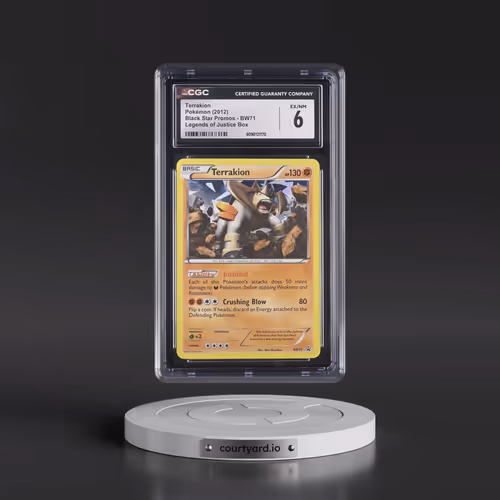 2011 Black Star Promos - Black & White #BW71 Terrakion - Legends of Justice Box (CGC 6 EX-NM)