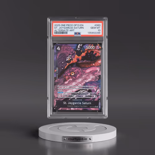 2025 One Piece OP13-Carrying on His Will #083 St. Jaygarcia Saturn - Alternate Art (PSA 10 GEM MINT)