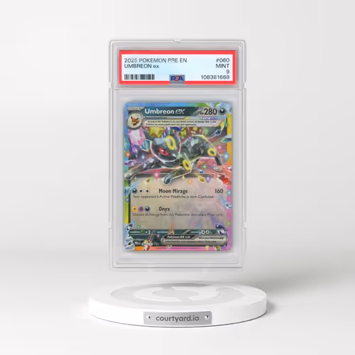 2025 Pokémon Pre EN-Prismatic Evolutions #060 Umbreon EX - Holo (PSA 9 MINT)