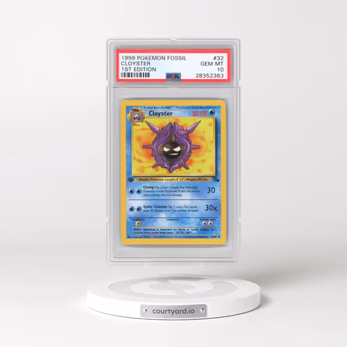 1999 Pokémon Fossil #32 Cloyster - 1st Edition (PSA 10 GEM MINT)