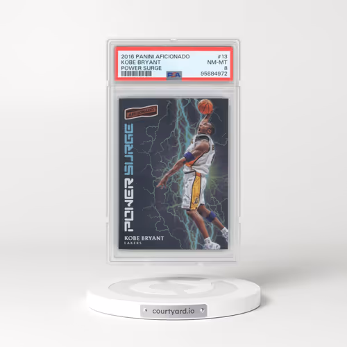 2016 Panini Aficionado Power Surge #13 Kobe Bryant (PSA 8 NM-MT)
