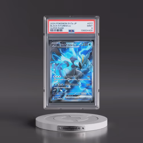2024 Pokémon Sv7a-Paradise Dragona #077 Black Kyurem EX - Holo Super Rare (PSA 9 MINT)