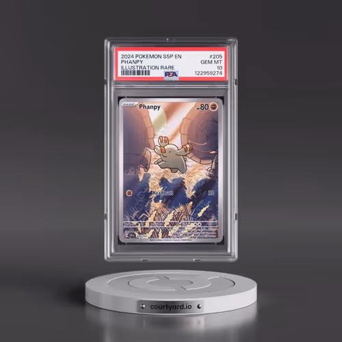 2024 Pokémon Ssp EN-Surging Sparks #205 Phanpy - Illustration Rare (PSA 10 GEM MINT)