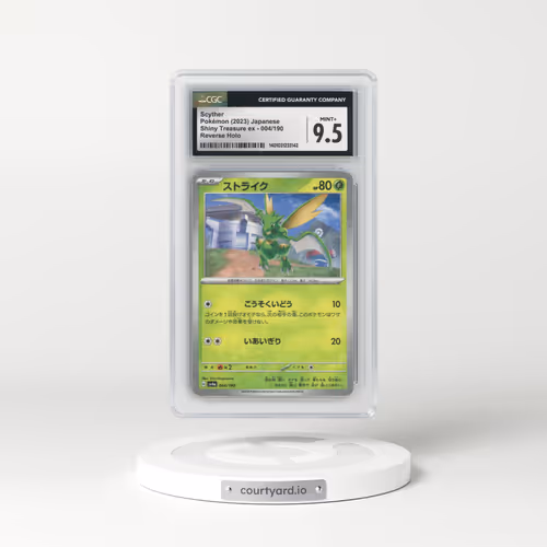 2023 Shiny Treasure ex #004/190 Scyther - Reverse Holo Digitized (CGC 9.5 MINT+)