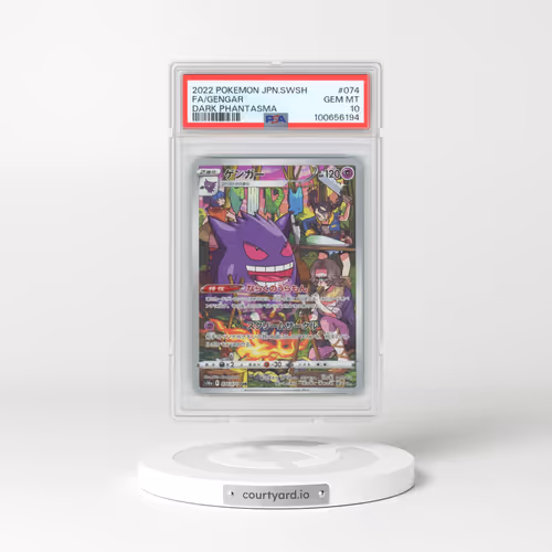 2022 Pokémon Sword & Shield Dark Phantasma #074 Gengar - Full Art (PSA 10 GEM MINT)