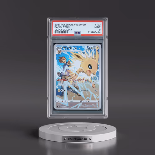 2021 Pokémon Sword & Shield Vmax Climax #193 Jolteon - Full Art (PSA 9 MINT)