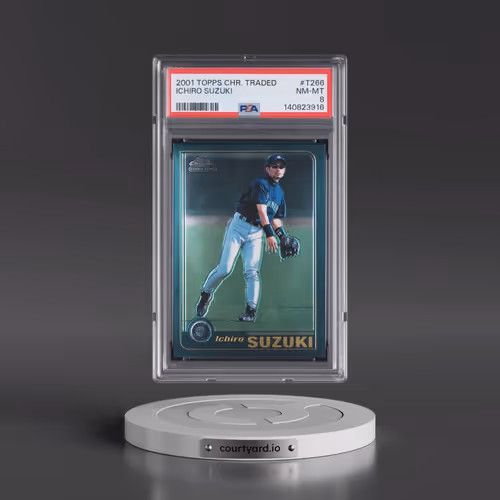 2001 Topps Chrome Traded #T266 Ichiro Suzuki (PSA 8 NM-MT)