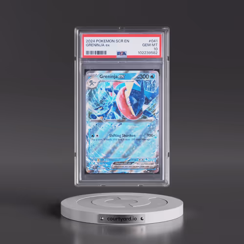 2024 Pokémon Scr EN-Stellar Crown #041 Greninja EX - Holo (PSA 10 GEM MINT)