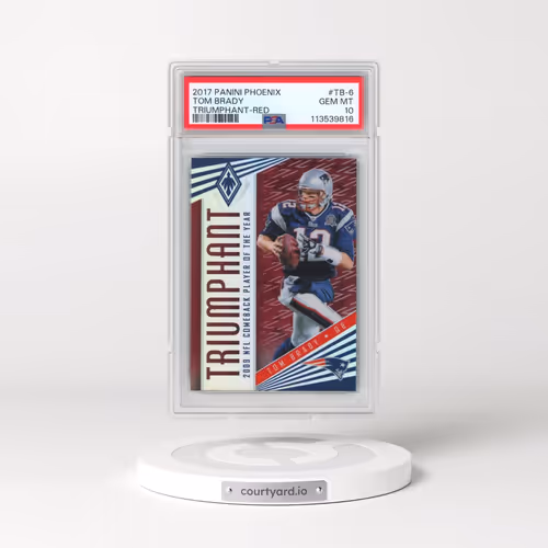 2017 Panini Phoenix Triumphant #TB-6 Tom Brady - Red (PSA 10 GEM MINT)