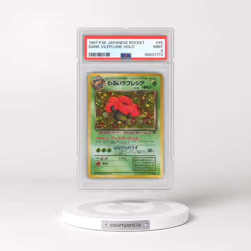 1997 Pokémon Rocket #45 Dark Vileplume - Holo (PSA 9 MINT)