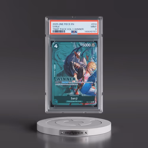 2025 One Piece Tournament Pack Vol.1 #014 Sanji - Winner (PSA 9 MINT)