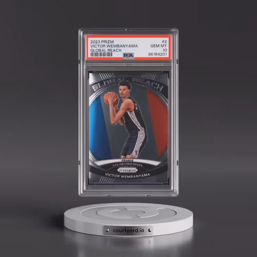 2023 Panini Prizm Global Reach #2 Victor Wembanyama (PSA 10 GEM MINT)