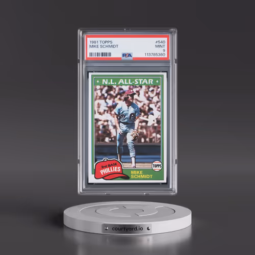 1981 Topps #540 Mike Schmidt (PSA 9 MINT)