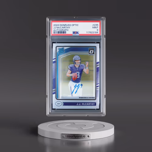 2024 Panini Donruss Optic #235 JJ McCarthy - Autograph (PSA 9 MINT)