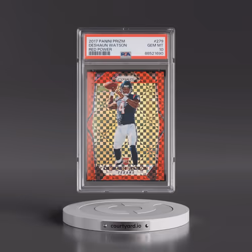 2017 Panini Prizm #279 Deshaun Watson - Red Power (PSA 10 GEM MINT)