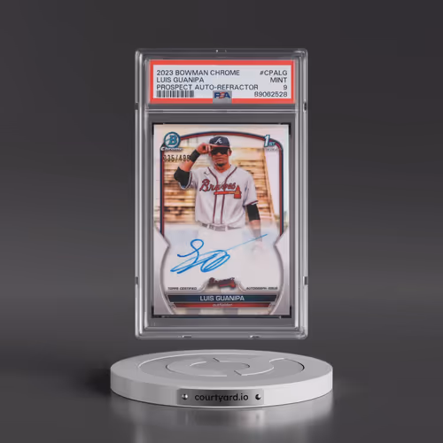 2023 Bowman Chrome Prospect Autographs #CPALG Luis Guanipa - Refractor (PSA 9 MINT)