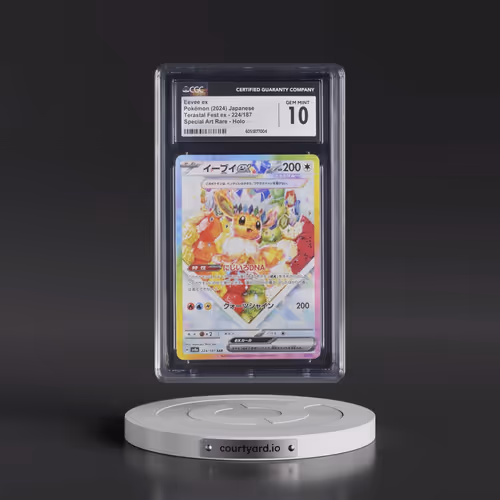 2024 High Class Pack: Terastal Fest ex - sv8a #224/187 Eevee ex - Special Art Rare Holo (CGC 10 GEM