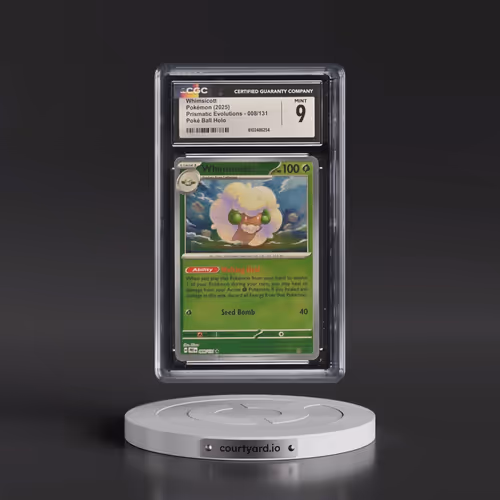 2024 Prismatic Evolutions - PRE EN #008/131 Whimsicott - Poké Ball Holo (CGC 9 MINT)