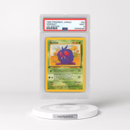 1999 Pokémon Jungle #63 Venonat - 1st Edition (PSA 9 MINT)