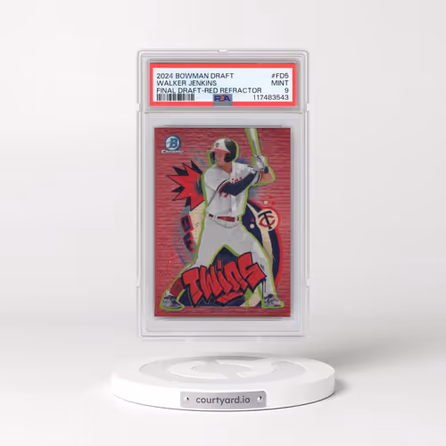 2024 Bowman Draft Final Draft #FD5 Walker Jenkins - Red Refractor (PSA 9 MINT)