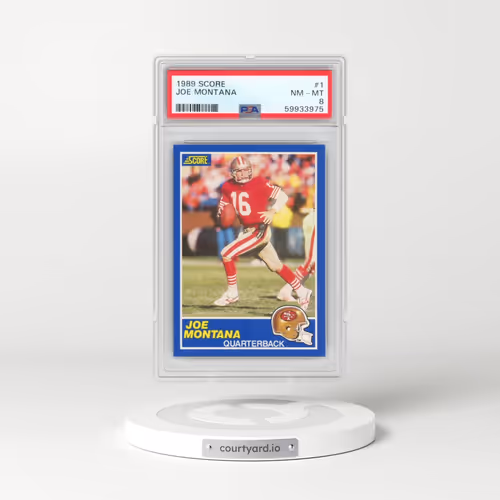 1989 Score #1 Joe Montana (PSA 8 NM-MT)