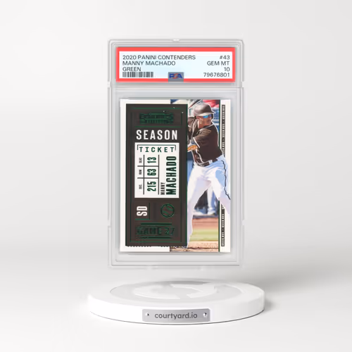 2020 Panini Contenders #43 Manny Machado - Green (PSA 10 GEM MINT)