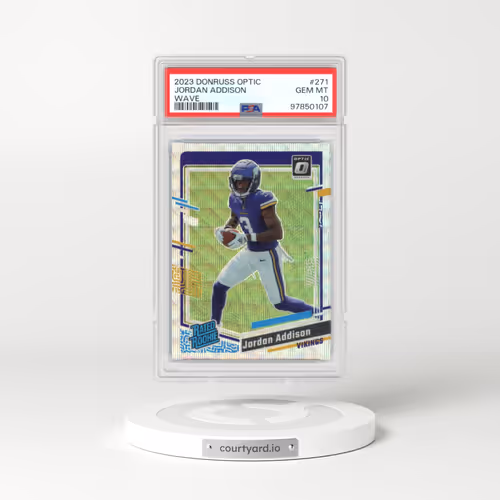 2023 Panini Donruss Optic #271 Jordan Addison - Wave (PSA 10 GEM MINT)