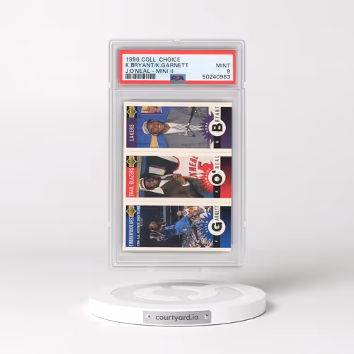 1996 Collector's Choice Mini II #M129 Jermaine O'Neal/Kevin Garnett/Kobe Bryant (PSA 9 MINT)