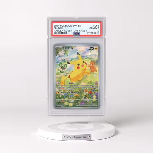 2024 Pokémon Svp EN-SV Black Star Promo #088 Pikachu - Paldea Adventure Chest (PSA 10 GEM MINT)