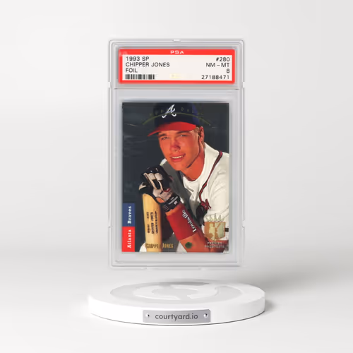1993 SP #280 Chipper Jones - Foil (PSA 8 NM-MT)