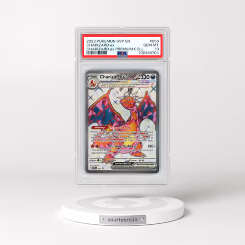 2023 Pokémon Svp EN-SV Black Star Promo #056 Charizard EX - Holo Charizard EX Premium Collection (PSA 10 GEM MINT)