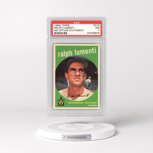 1959 Topps #316 Ralph Lumenti - No Option Statement (PSA 7 NM)