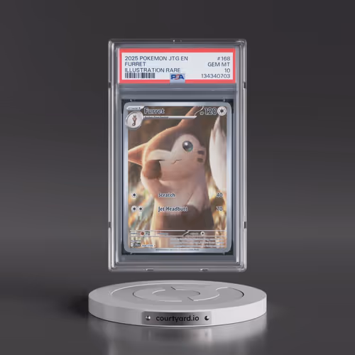 2025 Pokémon Jtg EN-Journey Together #168 Furret - Illustration Rare (PSA 10 GEM MINT)