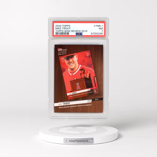 2020 Topps Now Review 2019 #TNR-1 Mike Trout (PSA 7 NM)