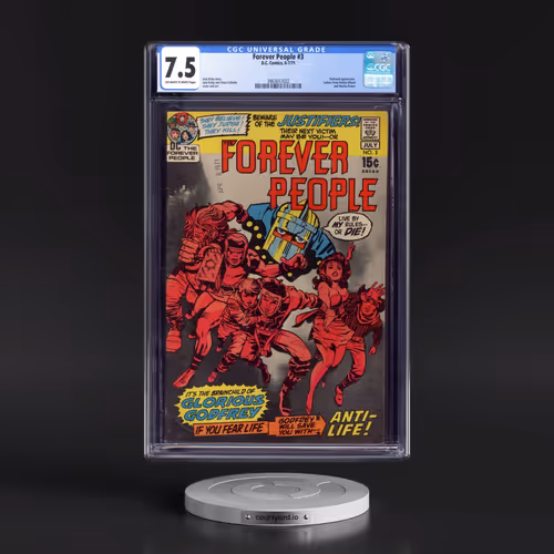 Forever People #3 CGC 7.5 Off-white to White Pages (DC Comics, 6-7/71) - Universal