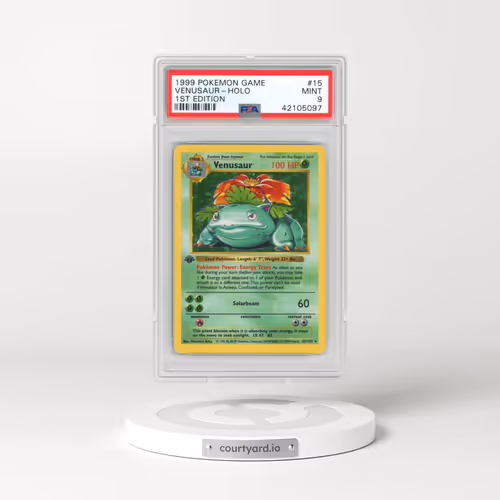 1999 Pokémon Game #15 Venusaur - 1st Edition Holo (PSA 9 MINT)
