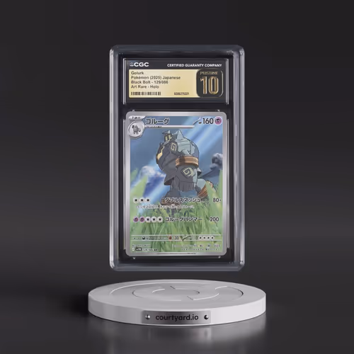 2025 Black Bolt - sv11B #129/086 Golurk - Art Rare Holo (CGC 10 PRISTINE)