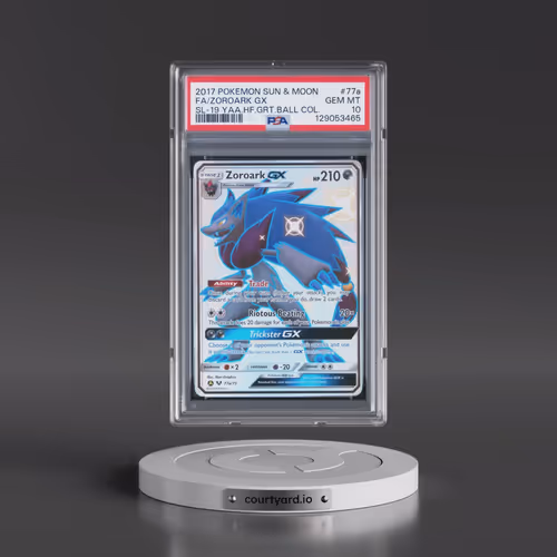 2017 Pokémon Sun & Moon Shining Legends #77a Zoroark GX - Holo Full Art 2019 Yellow A Alternate Art